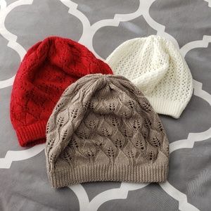 Bundle of crochet hats